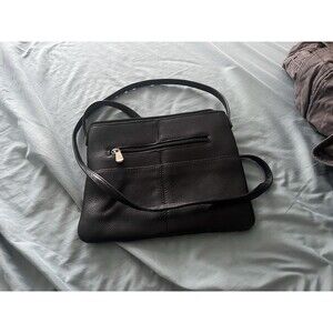 black crossbody bag women’s genuine leather made in Colombia